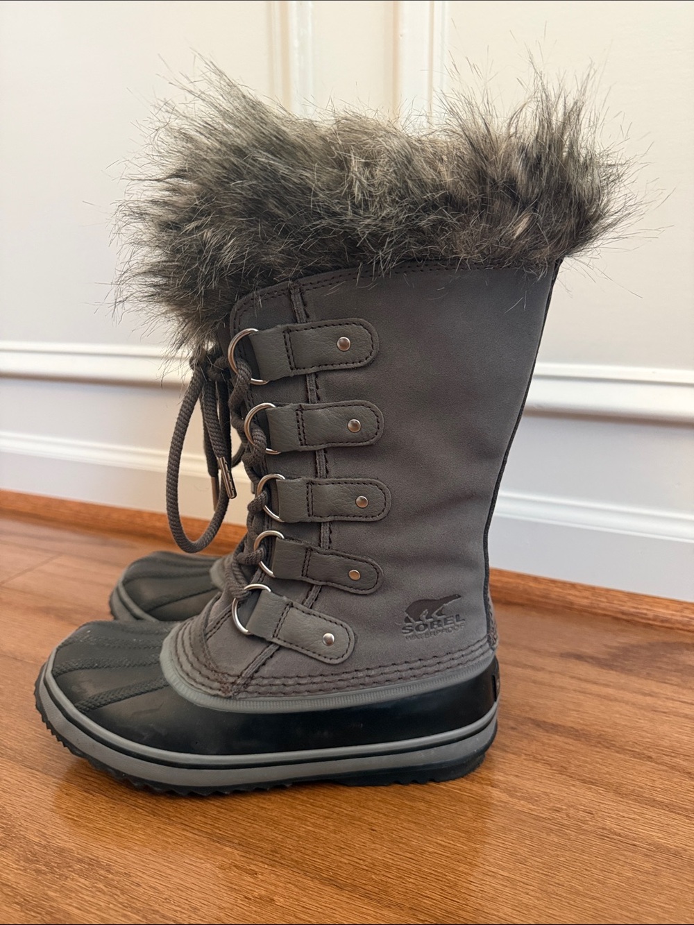 🏔️ Sorel Waterproof Winter Boots Sorel Joan of Arctic Faux Fur Twin Peaks Style - Picture 3 of 6